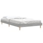 vidaXL Estructura de cama madera contrachapada gris Sonoma 90x200 cm
