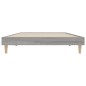 vidaXL Estructura de cama madera contrachapada gris Sonoma 90x200 cm