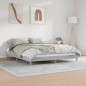 vidaXL Estructura de cama madera contrachapada gris hormigón 160x200cm vidaXL Estructura de cama madera contrachapada gris hormigón 160x200cm