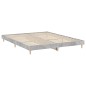 vidaXL Estructura de cama madera contrachapada gris hormigón 160x200cm vidaXL Estructura de cama madera contrachapada gris hormigón 160x200cm