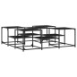vidaXL Mesa de centro madera de ingeniería negro 121x121x40 cm vidaXL Mesa de centro madera de ingeniería negro 121x121x40 cm
