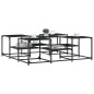 vidaXL Mesa de centro madera de ingeniería negro 121x121x40 cm vidaXL Mesa de centro madera de ingeniería negro 121x121x40 cm