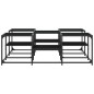 vidaXL Mesa de centro madera de ingeniería negro 121x121x40 cm vidaXL Mesa de centro madera de ingeniería negro 121x121x40 cm