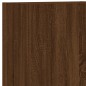vidaXL Muebles de TV de pared 4 pzas madera de ingeniería marrón roble