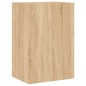 vidaXL Muebles de TV de pared 6 pzas madera de ingeniería roble Sonoma