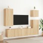 vidaXL Muebles de TV de pared 5 pzas madera de ingeniería roble Sonoma vidaXL Muebles de TV de pared 5 pzas madera de ingeniería roble Sonoma