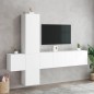 vidaXL Muebles de TV de pared 5 piezas madera de ingeniería blanco vidaXL Muebles de TV de pared 5 piezas madera de ingeniería blanco