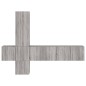 vidaXL Muebles de TV de pared 5 pzas madera de ingeniería gris Sonoma vidaXL Muebles de TV de pared 5 pzas madera de ingeniería gris Sonoma