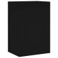 vidaXL Muebles de TV de pared 5 piezas madera de ingeniería negro