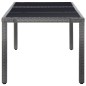 vidaXL Conjunto de comedor de jardín 9 piezas ratán sintético gris vidaXL Conjunto de comedor de jardín 9 piezas ratán sintético gris