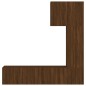 vidaXL Muebles de TV de pared 5 pzas madera de ingeniería marrón roble