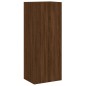 vidaXL Muebles de TV de pared 5 pzas madera de ingeniería marrón roble