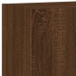 vidaXL Muebles de TV de pared 5 pzas madera de ingeniería marrón roble