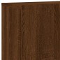 vidaXL Muebles de TV de pared 5 pzas madera de ingeniería marrón roble