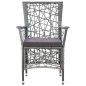 vidaXL Conjunto de comedor de jardín 9 piezas ratán sintético gris vidaXL Conjunto de comedor de jardín 9 piezas ratán sintético gris