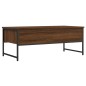 vidaXL Mesa de centro madera de ingeniería marrón roble 101x49x39,5 cm
