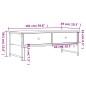 vidaXL Mesa de centro madera de ingeniería marrón roble 101x49x39,5 cm