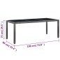 vidaXL Conjunto de comedor de jardín 9 piezas ratán sintético gris vidaXL Conjunto de comedor de jardín 9 piezas ratán sintético gris