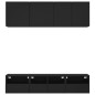 vidaXL Muebles de TV de pared 5 piezas madera de ingeniería negro vidaXL Muebles de TV de pared 5 piezas madera de ingeniería negro