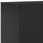 vidaXL Muebles de TV de pared 5 piezas madera de ingeniería negro vidaXL Muebles de TV de pared 5 piezas madera de ingeniería negro