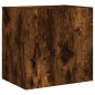 vidaXL Muebles de TV de pared 4 pzas madera ingeniería roble ahumado vidaXL Muebles de TV de pared 4 pzas madera ingeniería roble ahumado