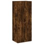 vidaXL Muebles de TV de pared 4 pzas madera ingeniería roble ahumado vidaXL Muebles de TV de pared 4 pzas madera ingeniería roble ahumado