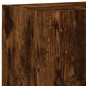 vidaXL Muebles de TV de pared 4 pzas madera ingeniería roble ahumado vidaXL Muebles de TV de pared 4 pzas madera ingeniería roble ahumado