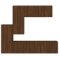 vidaXL Muebles de TV de pared 5 pzas madera de ingeniería marrón roble