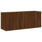 vidaXL Muebles de TV de pared 5 pzas madera de ingeniería marrón roble