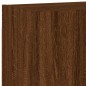 vidaXL Muebles de TV de pared 4 pzas madera de ingeniería marrón roble