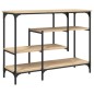 vidaXL Mesa consola con estantes roble Sonoma 100x35x75 cm vidaXL Mesa consola con estantes roble Sonoma 100x35x75 cm