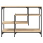 vidaXL Mesa consola con estantes roble Sonoma 100x35x75 cm vidaXL Mesa consola con estantes roble Sonoma 100x35x75 cm