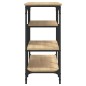 vidaXL Mesa consola con estantes roble Sonoma 100x35x75 cm vidaXL Mesa consola con estantes roble Sonoma 100x35x75 cm