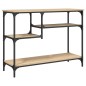 vidaXL Mesa consola con estantes roble Sonoma 100x35x75 cm vidaXL Mesa consola con estantes roble Sonoma 100x35x75 cm