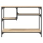 vidaXL Mesa consola con estantes roble Sonoma 100x35x75 cm vidaXL Mesa consola con estantes roble Sonoma 100x35x75 cm