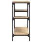 vidaXL Mesa consola con estantes roble Sonoma 100x35x75 cm vidaXL Mesa consola con estantes roble Sonoma 100x35x75 cm