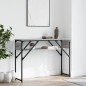 vidaXL Mesa consola estante madera ingeniería Sonoma gris 105x30x75 cm vidaXL Mesa consola estante madera ingeniería Sonoma gris 105x30x75 cm