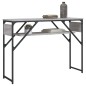vidaXL Mesa consola estante madera ingeniería Sonoma gris 105x30x75 cm vidaXL Mesa consola estante madera ingeniería Sonoma gris 105x30x75 cm