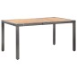 vidaXL Set de comedor de jardín 7 pzas y cojines ratán sintético gris vidaXL Set de comedor de jardín 7 pzas y cojines ratán sintético gris
