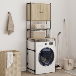 vidaXL Armario de lavadora color roble Sonoma 68x48,5x194 cm