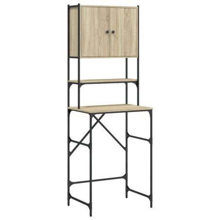 vidaXL Armario de lavadora color roble Sonoma 68x48,5x194 cm