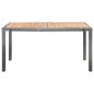 vidaXL Set de comedor de jardín 7 pzas y cojines ratán sintético gris vidaXL Set de comedor de jardín 7 pzas y cojines ratán sintético gris