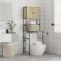 vidaXL Armario de lavadora color roble Sonoma 68x48,5x194 cm