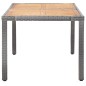 vidaXL Set de comedor de jardín 7 pzas y cojines ratán sintético gris vidaXL Set de comedor de jardín 7 pzas y cojines ratán sintético gris