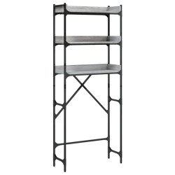 vidaXL Estantería lavadora madera ingeniería gris Sonoma 67x25x163 cm