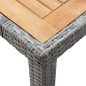vidaXL Set de comedor de jardín 7 pzas y cojines ratán sintético gris vidaXL Set de comedor de jardín 7 pzas y cojines ratán sintético gris