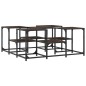 vidaXL Mesa de centro madera de ingeniería roble marrón 91x91x40 cm vidaXL Mesa de centro madera de ingeniería roble marrón 91x91x40 cm