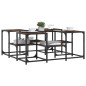vidaXL Mesa de centro madera de ingeniería roble ahumado 91x91x40 cm