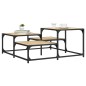 vidaXL Mesa de centro madera ingeniería roble Sonoma 87,5x87,5x40 cm