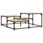 vidaXL Mesa de centro madera ingeniería roble Sonoma 87,5x87,5x40 cm